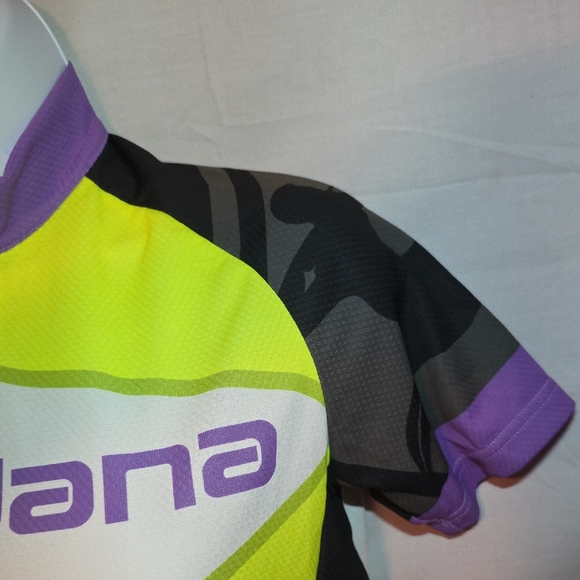 Giordana Women’s Short Sleeve Cycling Jersey - Lime/White/Purple - Picture 7 of 9